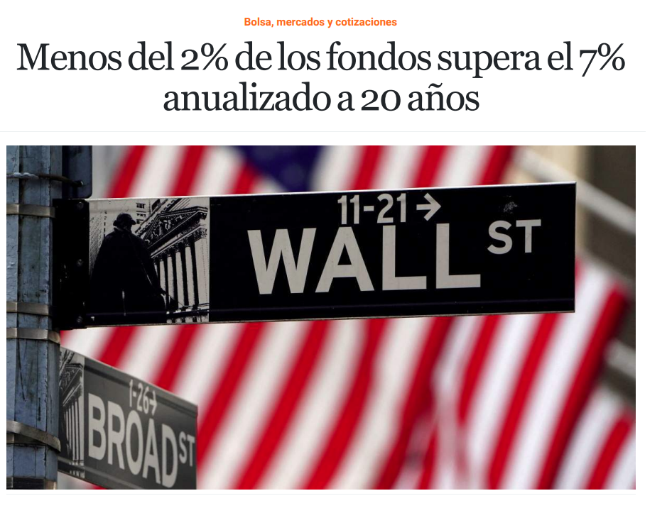 La Muza Inversiones en el <1% de vehículos comercializados en España que superan el 9% anualizado a 20 años