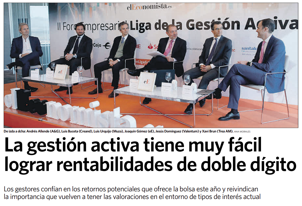 Luis Urquijo participa en el II Foro de la Gestión Activa organizado por elEconomista
