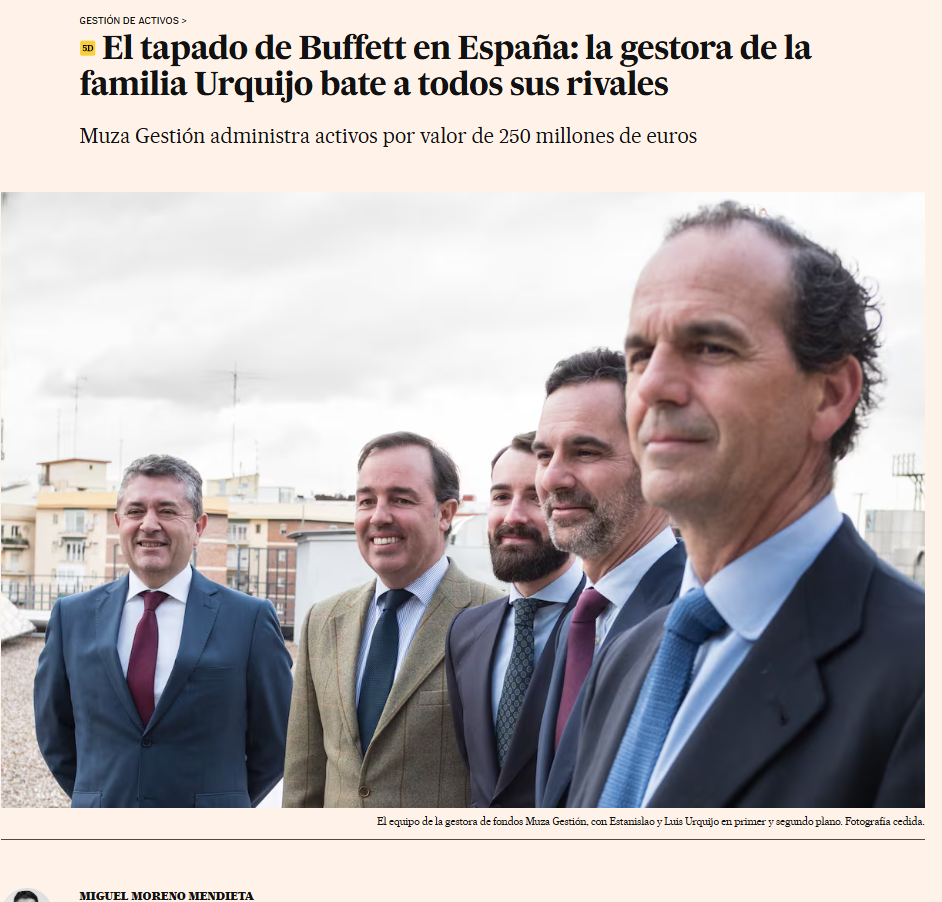 El tapado de Buffett en España: la gestora de la familia Urquijo bate a todos sus rivales
