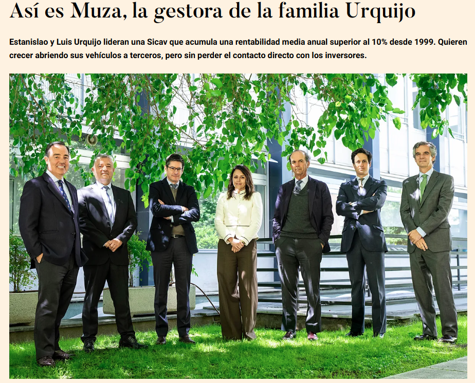 Así es Muza, la gestora de la familia Urquijo